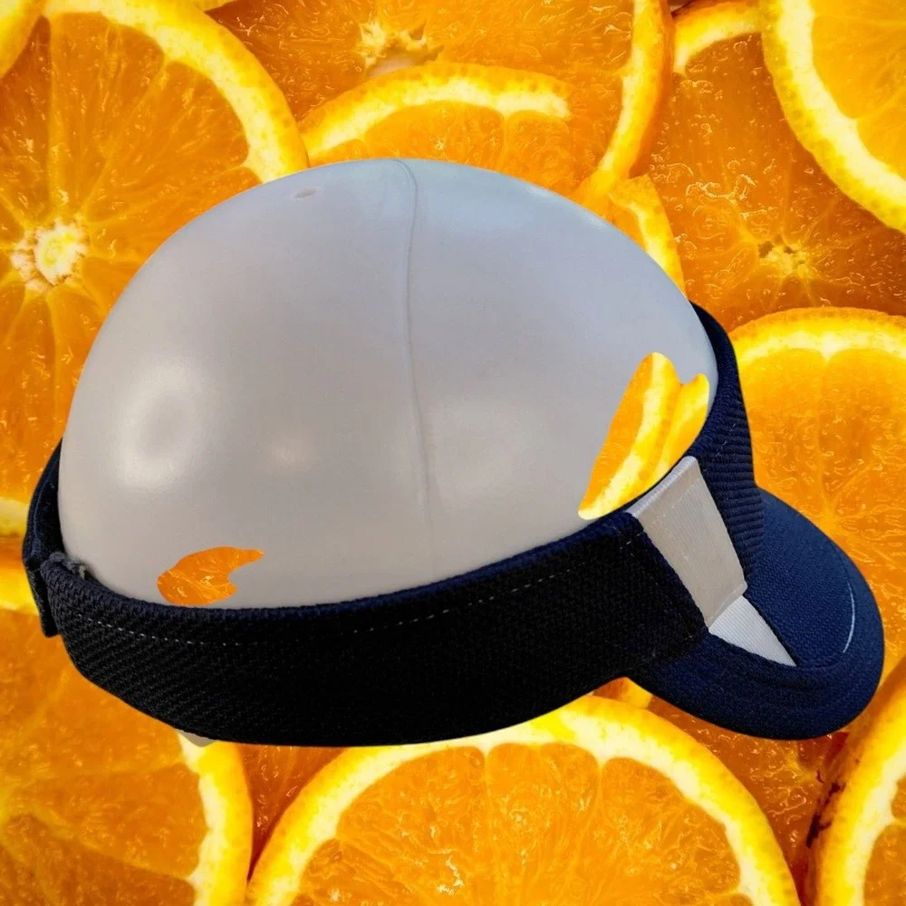 Augusta Sportswear Youth Navy Blue White CL Logo Mesh Athletic Visor Adjustable‎